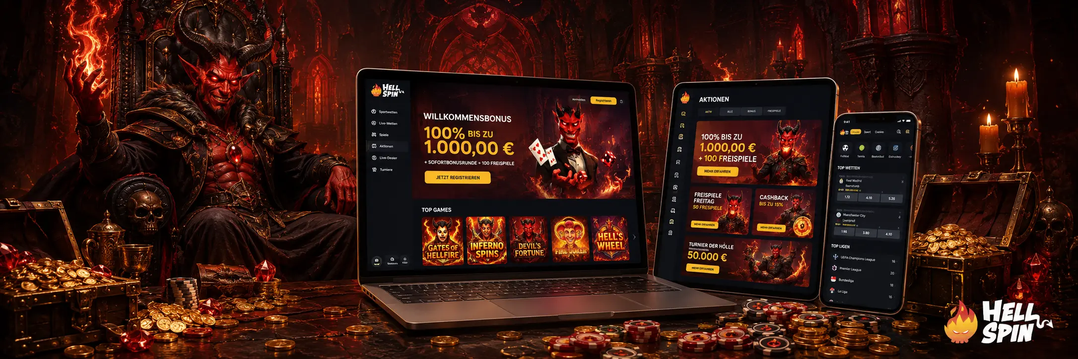 Registrierung und Login bei HellSpin